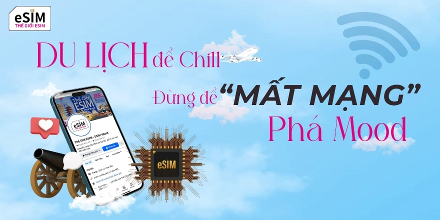 Không lo lỗi mạng với eSIM Hàn Quốc chất lượng